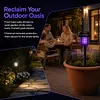 Solar-powered Solar Dual-Mode Garden Zapper IPX4 Waterproof Outdoor Garden Insect Killer Lamp Mosquito Repellent Zappers for Moths Gnats Flies Small Flying Insect Gnat