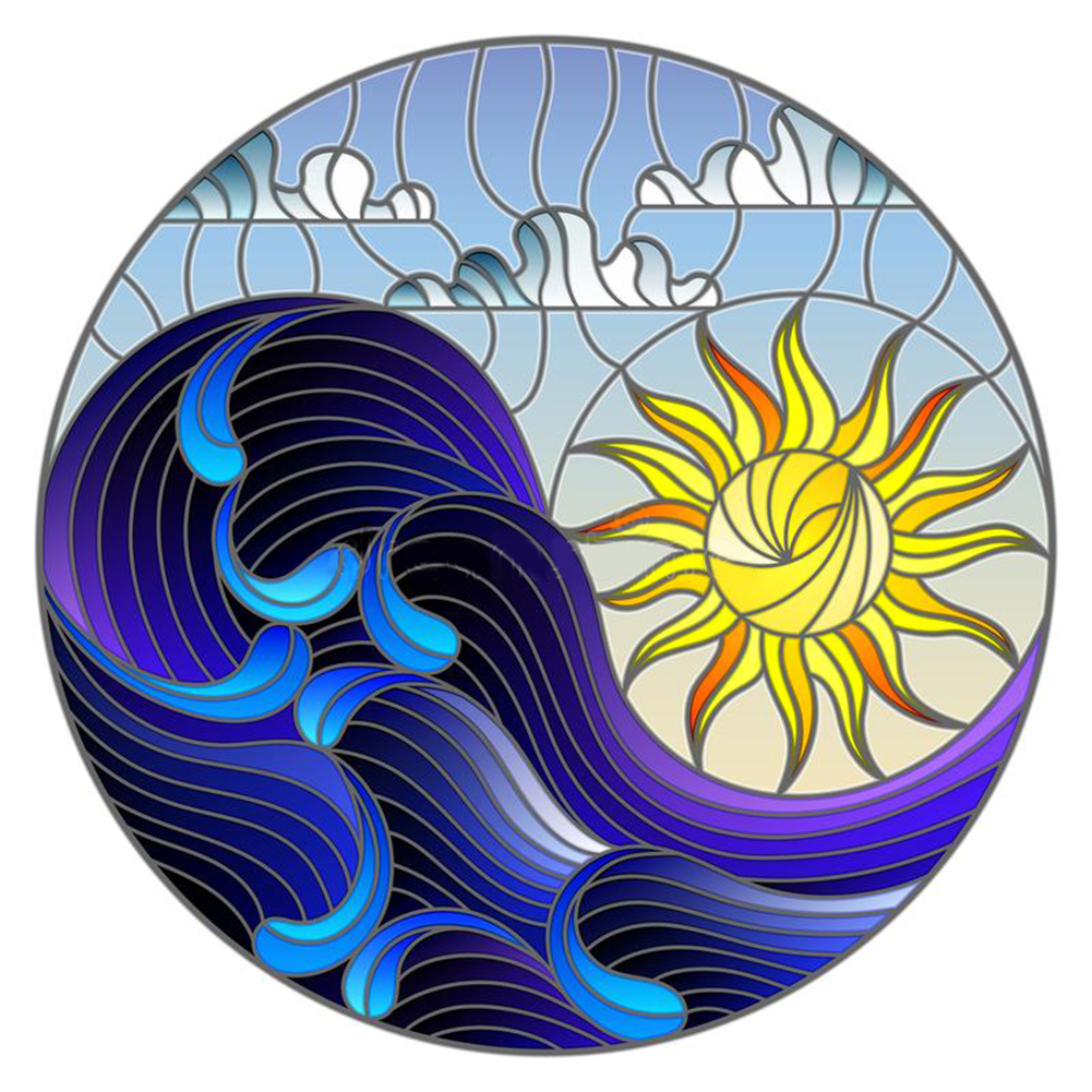 

Sun Moon - Round Drill Diamond Painting - 30*30CM, 501 Original