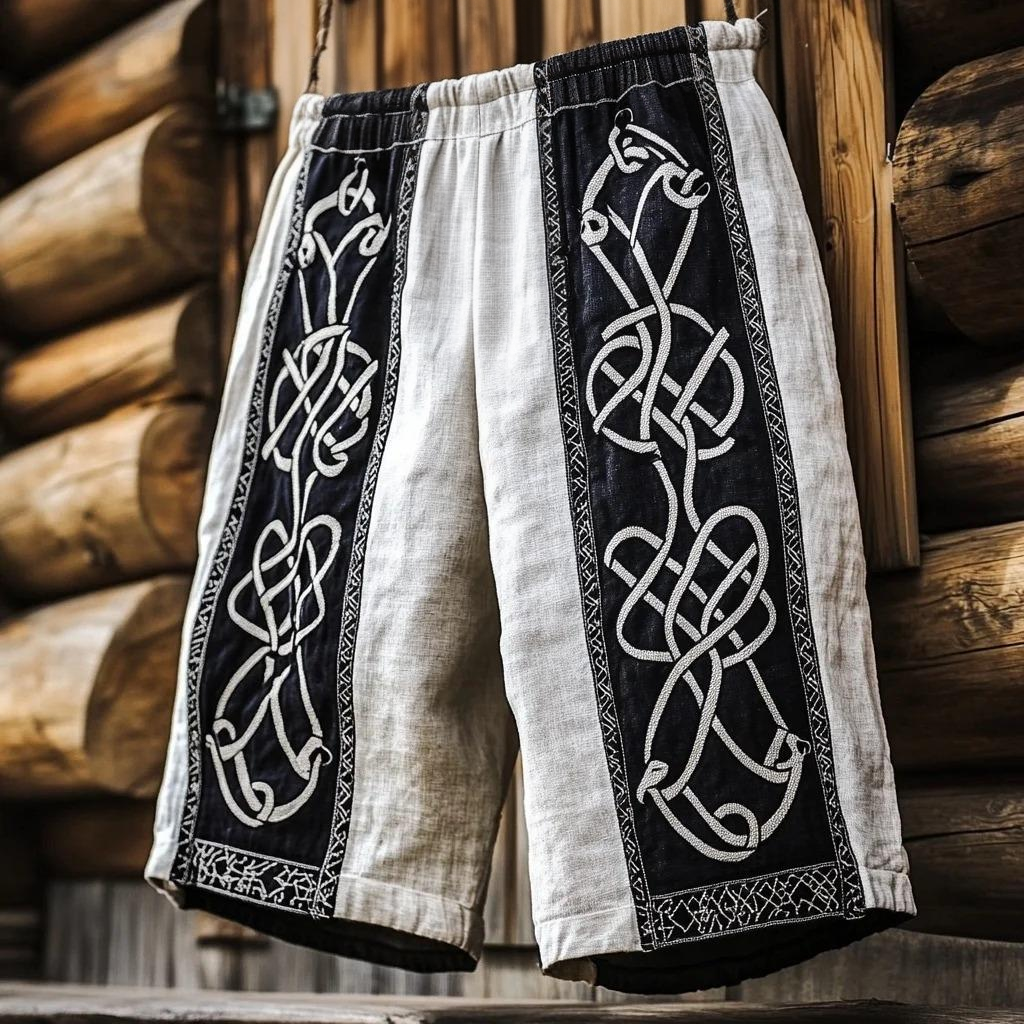 Men's Viking Tribal Celtic Knot Vintage Casual Shorts / Rvogue / Rvogue