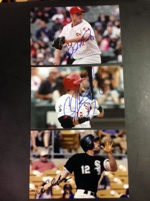 7 Signed Chicago White Sox Photo Poster paintings; Quintana,Beckham(2),Gillespie,Addison Reed,