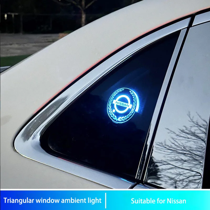 Car smart triangle window atmosphere modification lamp