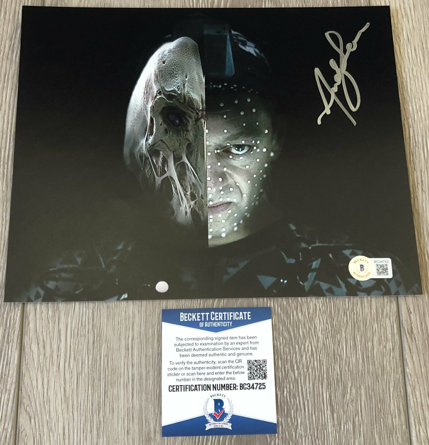 ANDY SERKIS SIGNED STAR WARS THE FORCE AWAKENS 8x10 Photo Poster painting wPROOF BAS BECKETT COA