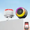 Wifi Sound and Light Alarm Sensor App Remote Control Plug-in Home Alarm 105dB Sounder Voice Broadcast Alarm for Vibration CO VOC PIR for Kids Garage Office