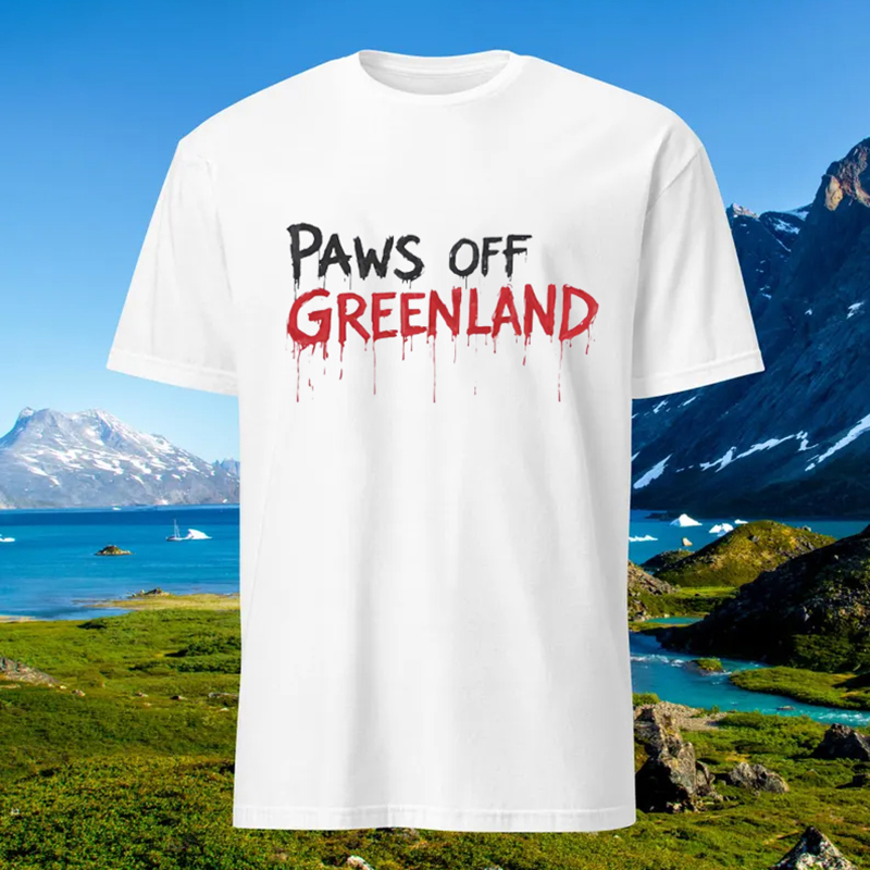 Paws Off Greenland Unisex Casual T-shirt artswardrobe