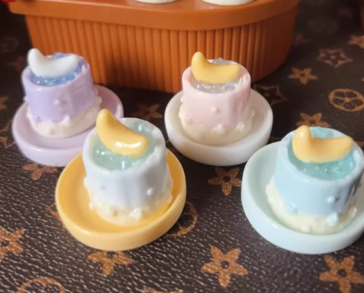 Mini Moon Wishing Cake DIY Charm