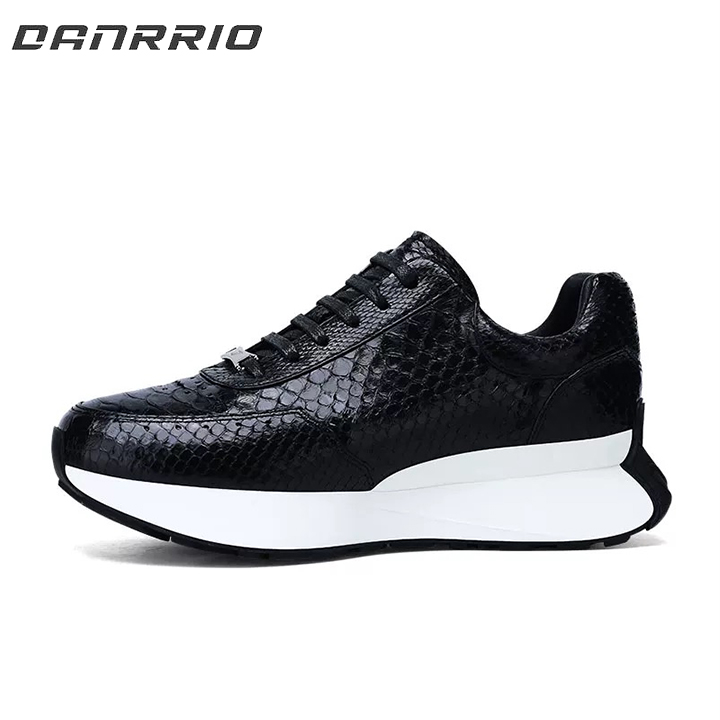 DANRRIO Luxury Snakeskin Leather Thick Sole Lightweight Breathable Sports Casual Shoes DANRRIO.COM DANRRIO