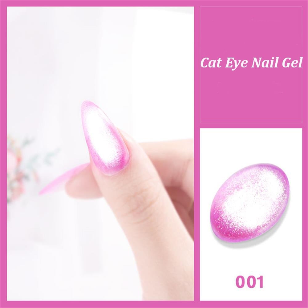 New Soak Off 9D Wide Cat eyes Magnetic Gel Polish Bright Silver UV Gel Nail Polish Enamel Lacquer Glitter Shiny Nail Art Varnish