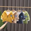 Kid Baby Girl Boy Olympic Velvet Cartoon Dinosaur Coat