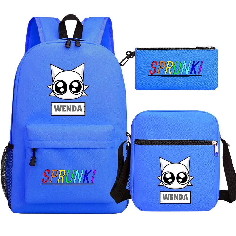 Mayoulove Sprunki Backpack Lightweight Design with Multiple Pockets for School and Outdoor Activities-Mayoulove