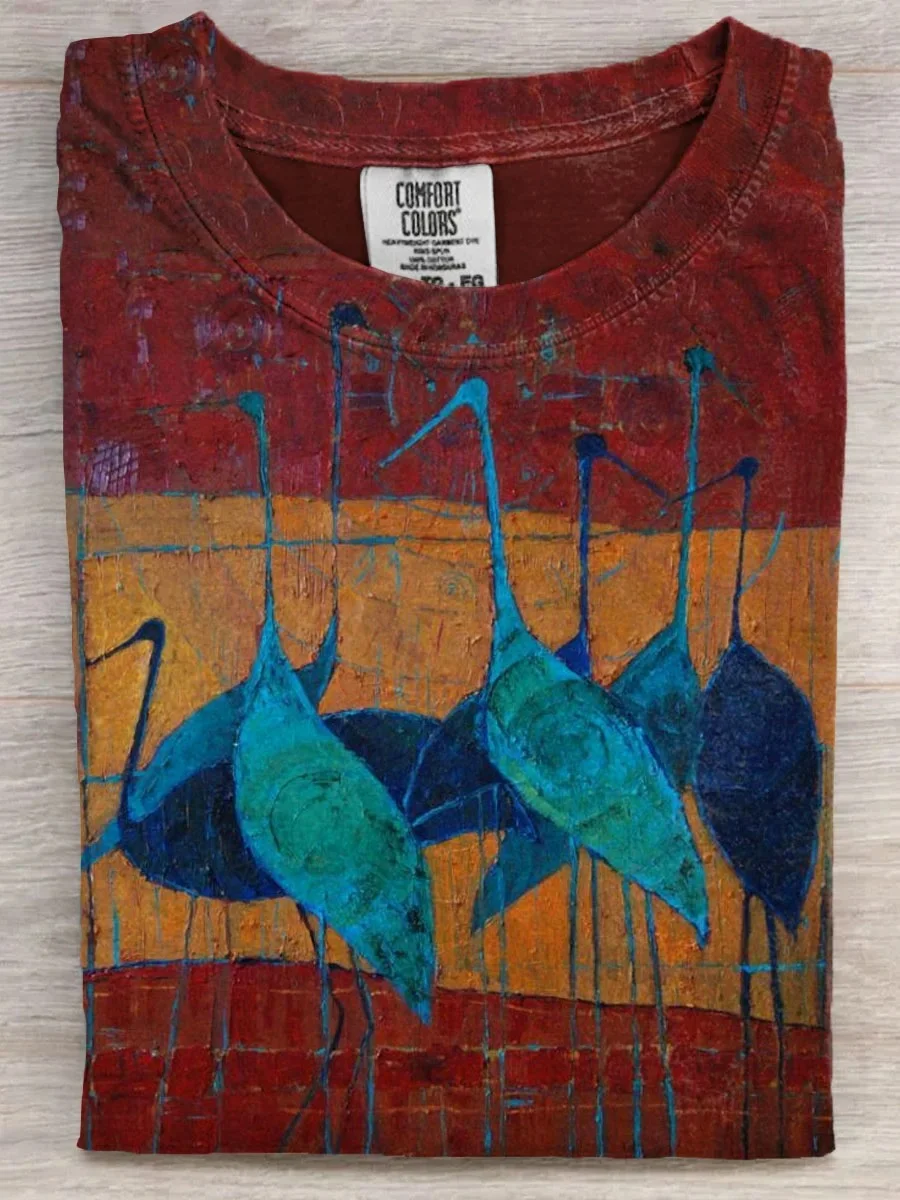 Eagerlys  Vintage Fancy Art Print T-shirt Eagerlys