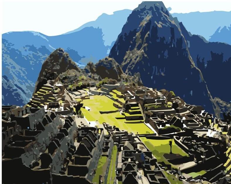 

Andes Mountains – Paint By Numbers - 40*50CM, 501 Original