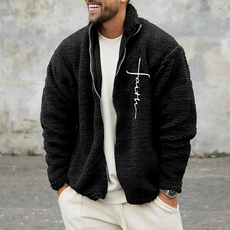 Hiboyz Hiboyz Fashion Fleece Faith Embroidered Zip Jacket