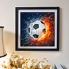 Fu&szlig;ball - Rund Diamant Malerei 30*30CM