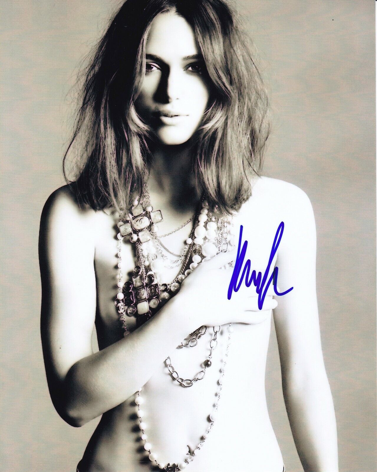 Keira KNIGHTLEY - SIGNED Autograph 10x8 Photo Poster painting