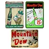 3PCS Drink Mountain Dew Soda - Metal Tin Signs Set(8*12Inch/12*16Inch) - Bar