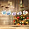 5Pcs DIY Snail Double Sided Special Shaped Diamond Painting Keychains