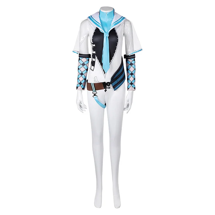 Game Stellar Blade Eve Blue White Battle Jumpsuit Outfits Cosplay Costume Halloween Carnival Suit