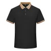Men's 2024 New Loose Breathable Ice Silk Casual Fashion Lapel POLO Shirt