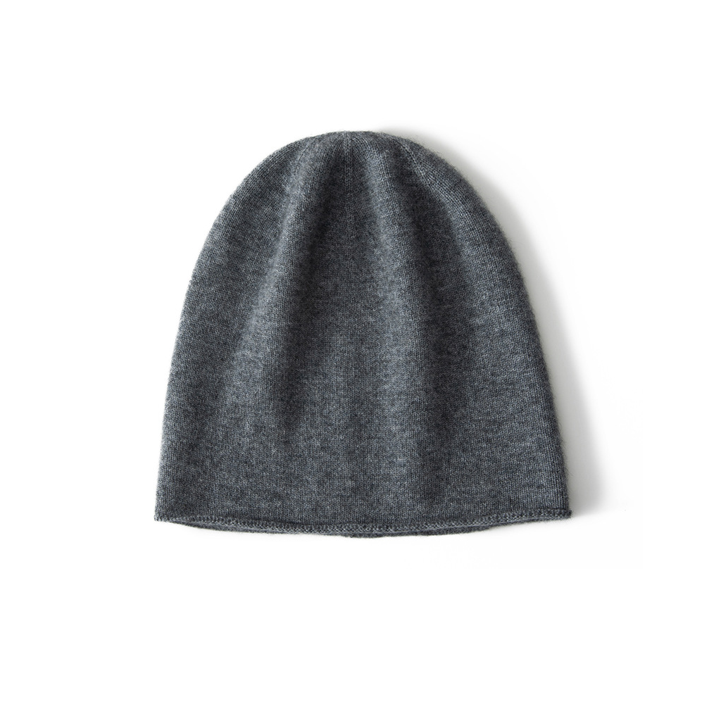 100% Cashmere Slouchy Beanie Simple Style REAL SILK LIFE