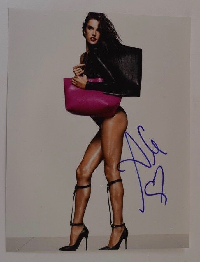 Alessandra Ambrosio Signed Autographed 11x14 Photo Poster painting Model Hot Sexy COA VD