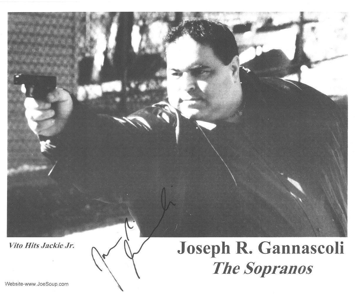 Joe Gannascoli Signed Sopranos Auto Computer Generated 8x10 Photo Poster painting PSA/DNA COA