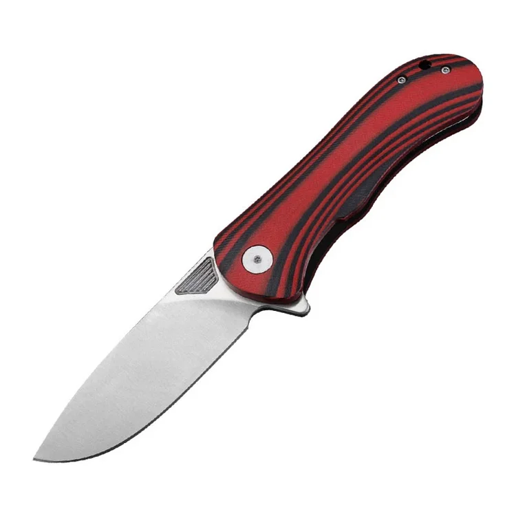 Wolf-Xu 8Cr13Mov 3.7-INCH Folding Knife with G10 Handle (Support Customized Blade Pattern)