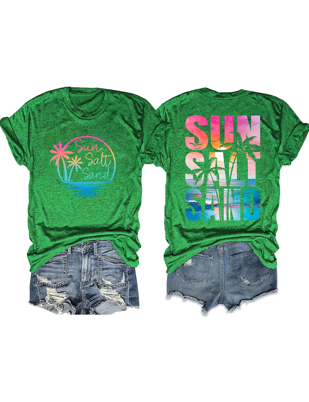 Retro Summer Sun Salt Sand T-shirt