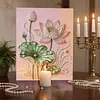 Pink Lotus DIY Perlen-Malset f&uuml;r Wanddekoration f&uuml;r Erwachsene 40x50 cm mit Rahmen