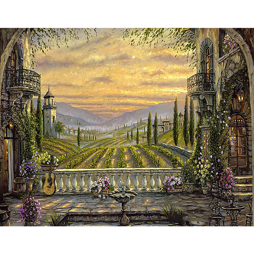 

Garden - Round Drill Diamond Painting - 50*40CM, 501 Original
