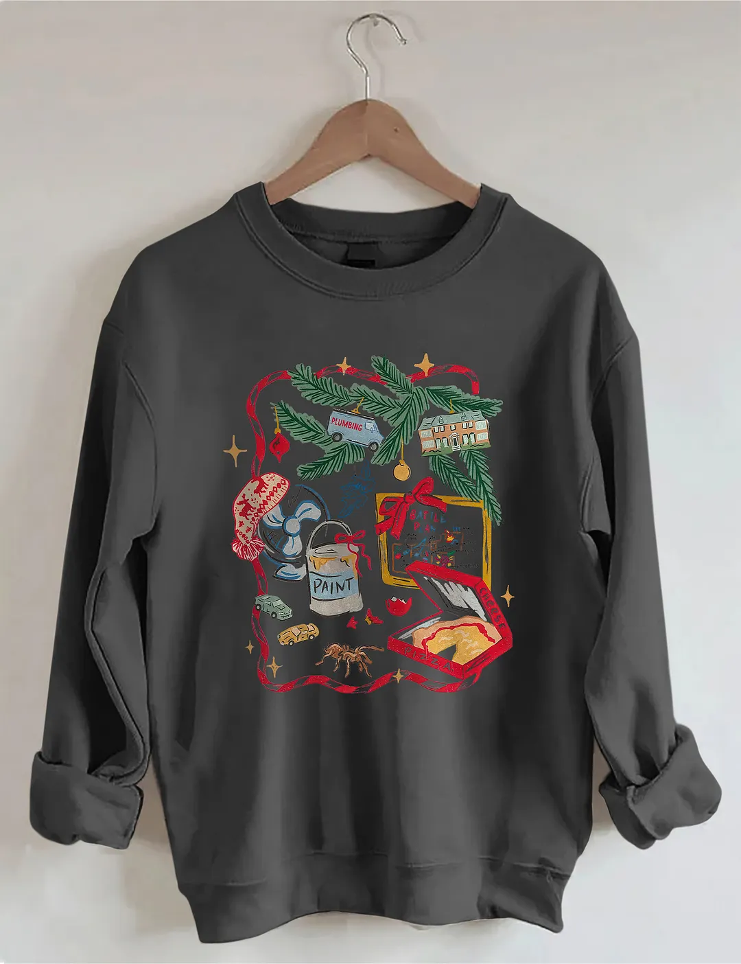 Home Alone Battle Plan Map Christmas Sweatshirt