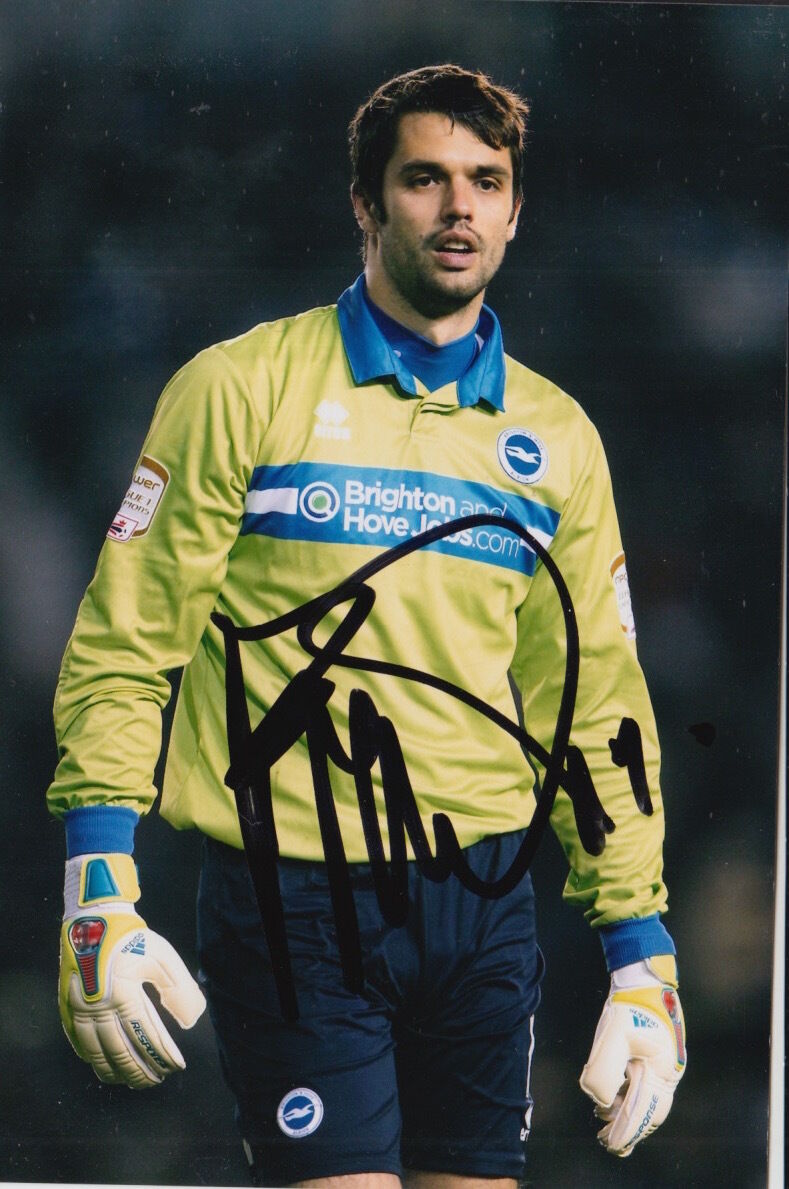 BRIGHTON AND HOVE ALBION HAND SIGNED PETER BREZOVAN 6X4 Photo Poster painting 1.