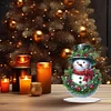 2D flacher Schneemann Druck DIY Desktop Diamond Art Kits für Home Office Desktop Dekor