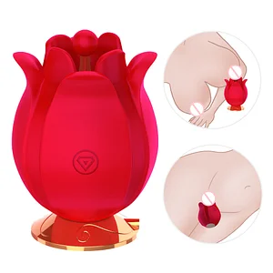 Rose Shape Vagina Vibrator For Women Clitoris Stimulation