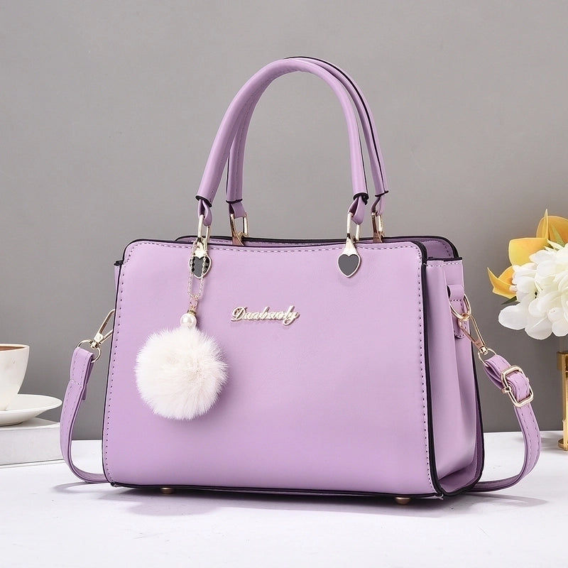 Women’s Large All Seasons Pu Leather Letter Solid Color Elegant Classic Style Square Zipper Square Bag