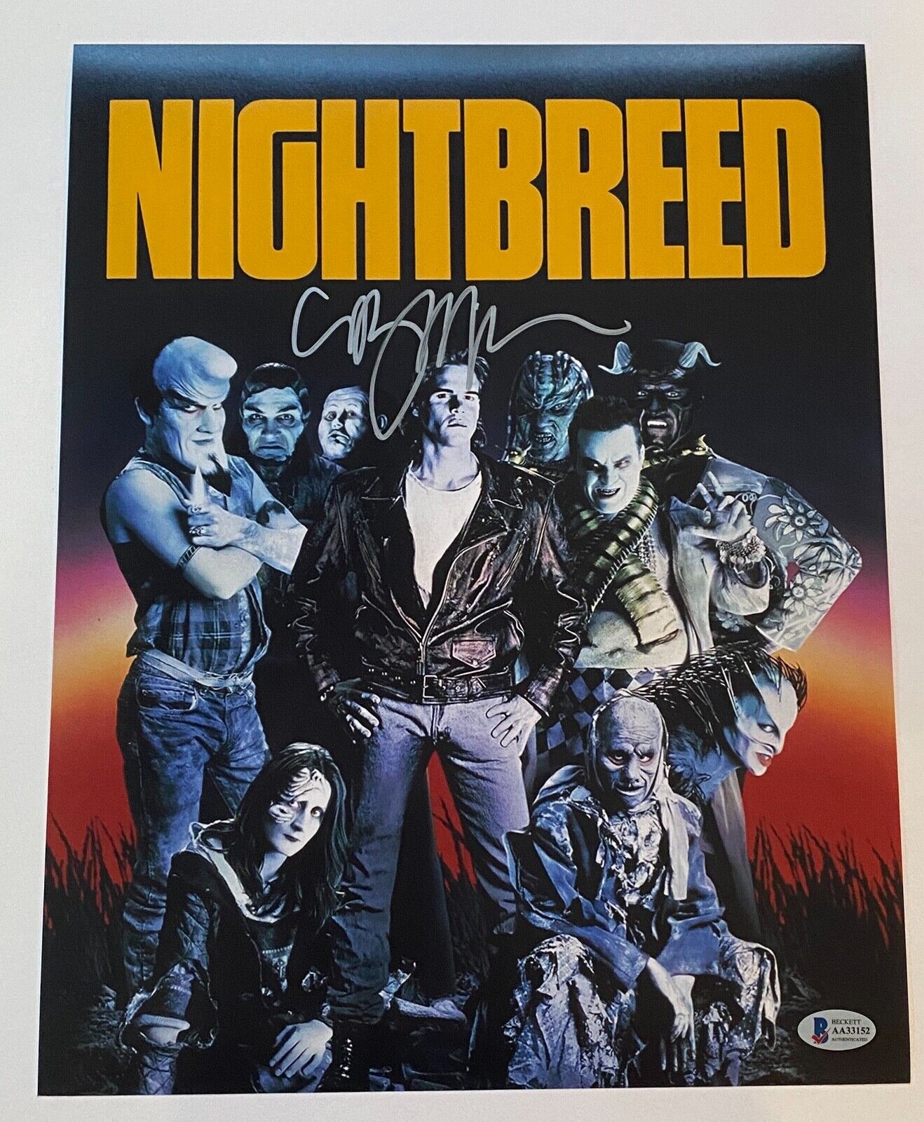 Clive Barker Signed Autographed 11x14 Photo Poster painting Poster Nightbreed Horror Beckett COA