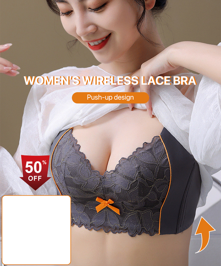 【🔥Hot Sale】Koronkowy biustonosz damski bez drutu zapobiegający opadaniu