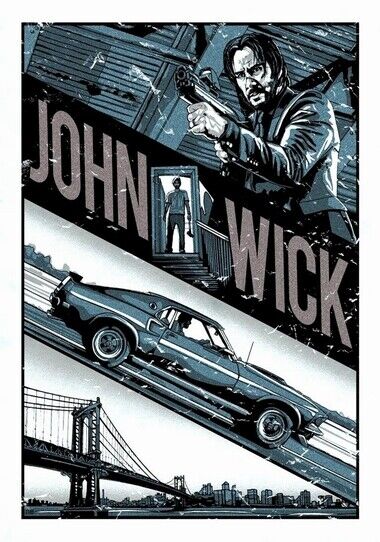 JOHN WICK MOVIE POSTER - Photo Poster painting QUALITY INSERT -  POST!