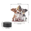 Cute Animal Diamond Painting LED Lamp Diamond Painting Night Light (Dog)