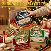 6Pcs DIY Pearl Diamond Painting Christmas Cards, 3D Greeting Card Craft Kits with Resin Pearls, Handmade Holiday Cards for Adults, Christmas Gifts & Decorations