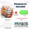 Acrylic Rabbit And Flowers - 5D DIY Craft Ornament