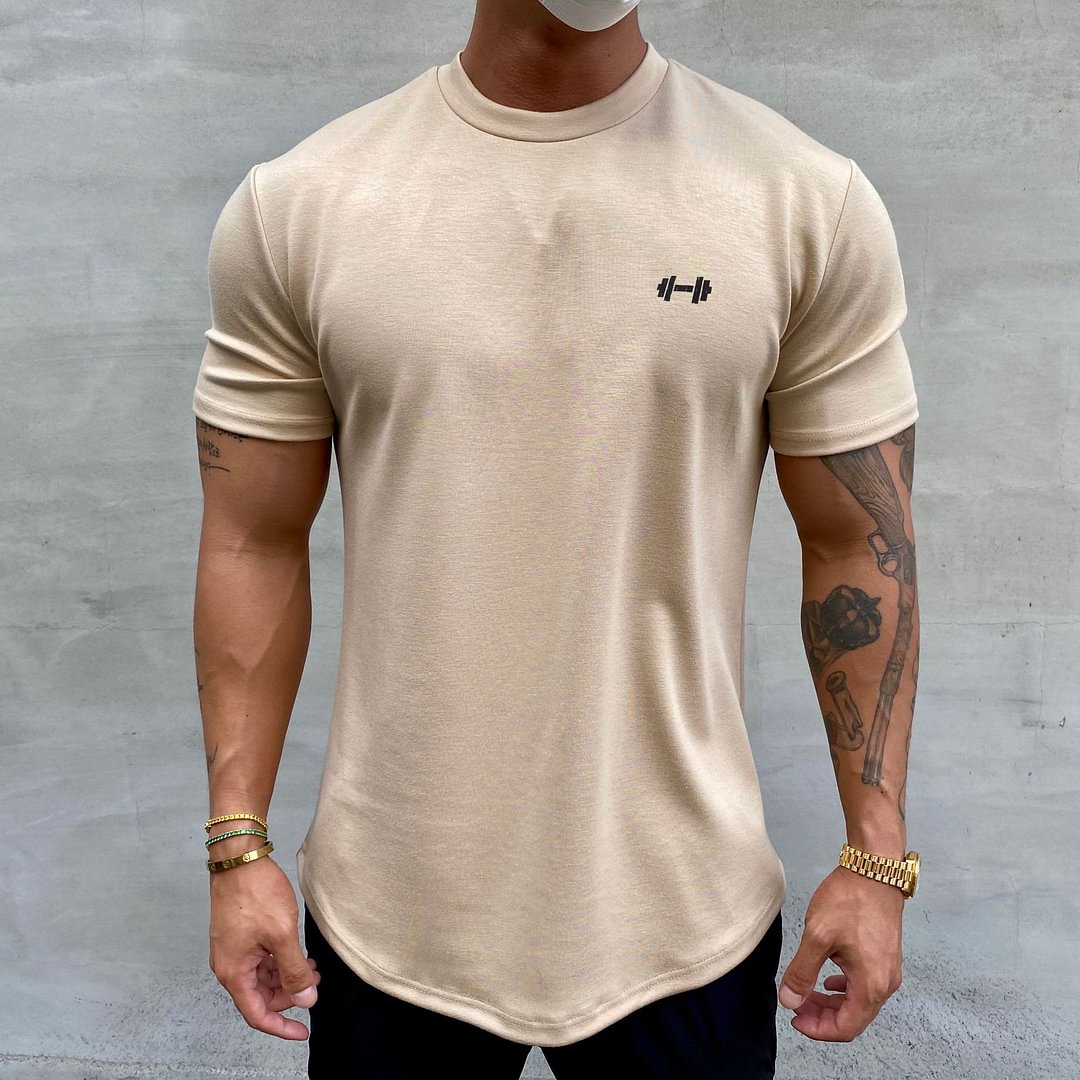 Men's Casual Sports Round Neck Short Sleeve T-shirt、、URBENIE