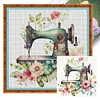 uk.everydayedeals (Limited Stock)11CT Full Stamped&nbsp;Cross Stitch - Sewing Machine (50*50CM)