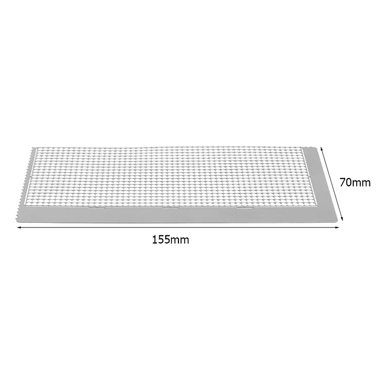 Diamond Ruler Tool Stainless Steel 5D Diamond Mesh Drawing Ruler Square Round Drill Diamond Painting Tools for DIY Point Drill Crafts(Round)