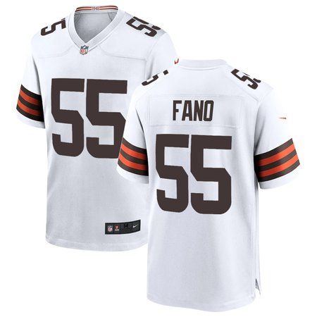 Youth Cleveland Browns #55 Spencer Fano White 2026 NFL Draft Game Jersey
