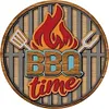 Heure du barbecue - Plaques rondes en m&eacute;tal(30*30cm)