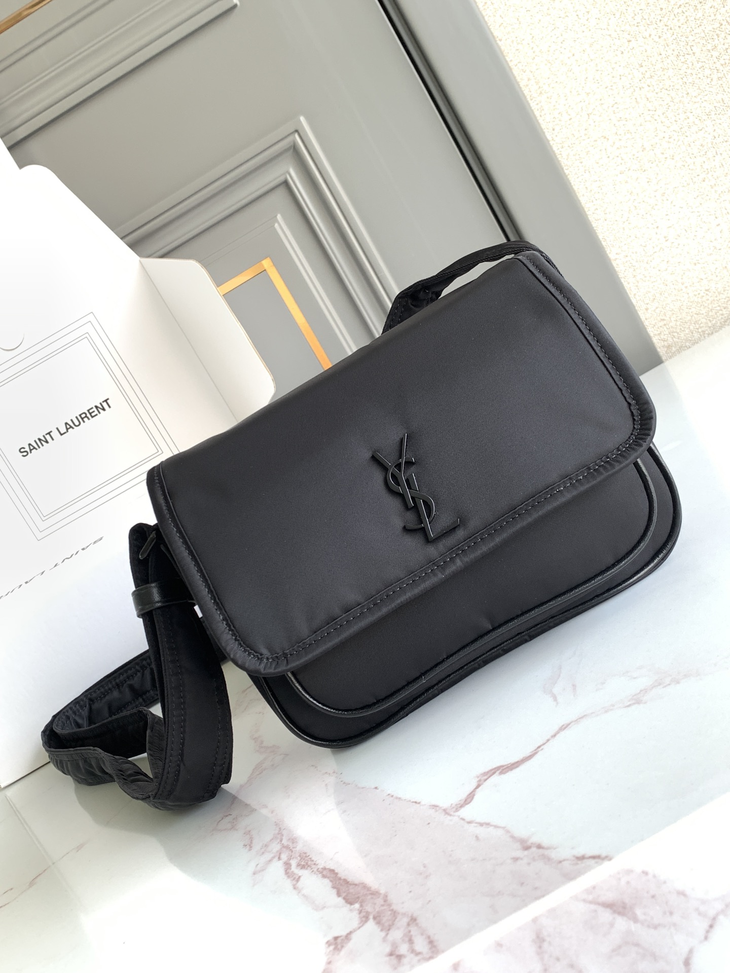 YSL Niki Small Messenger Bag in Econyl® for Men
