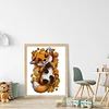 Fox In Autumn-14CT Stamped Cross Stitch 38*47cm/14.96*18.5in(Brand)