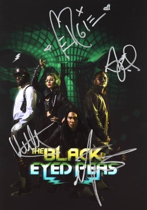 THE BLACK EYED PEAS Signed Photo Poster paintinggraph - Pop Band including Will.I.Am - Preprint