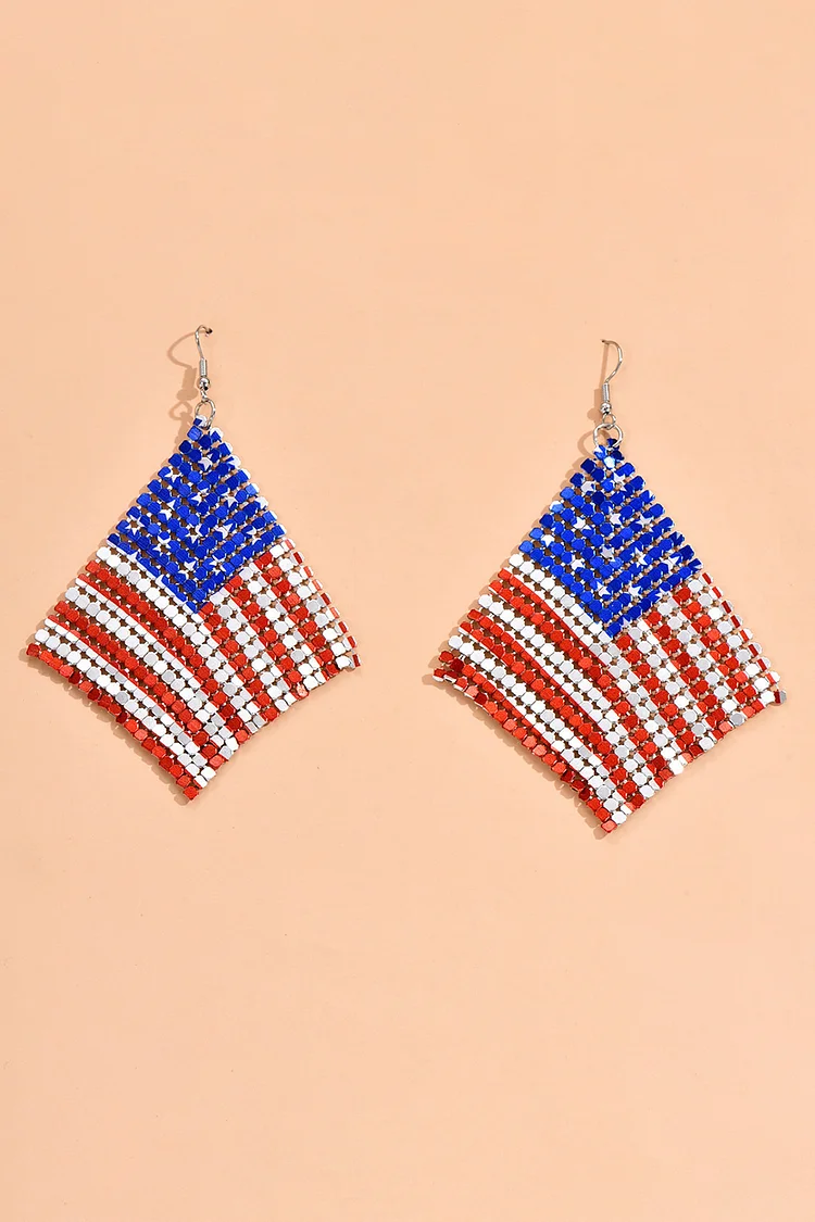 Daily Multicolor Star Sequins Quadrilateral Earrings 2024 - Xpluswear