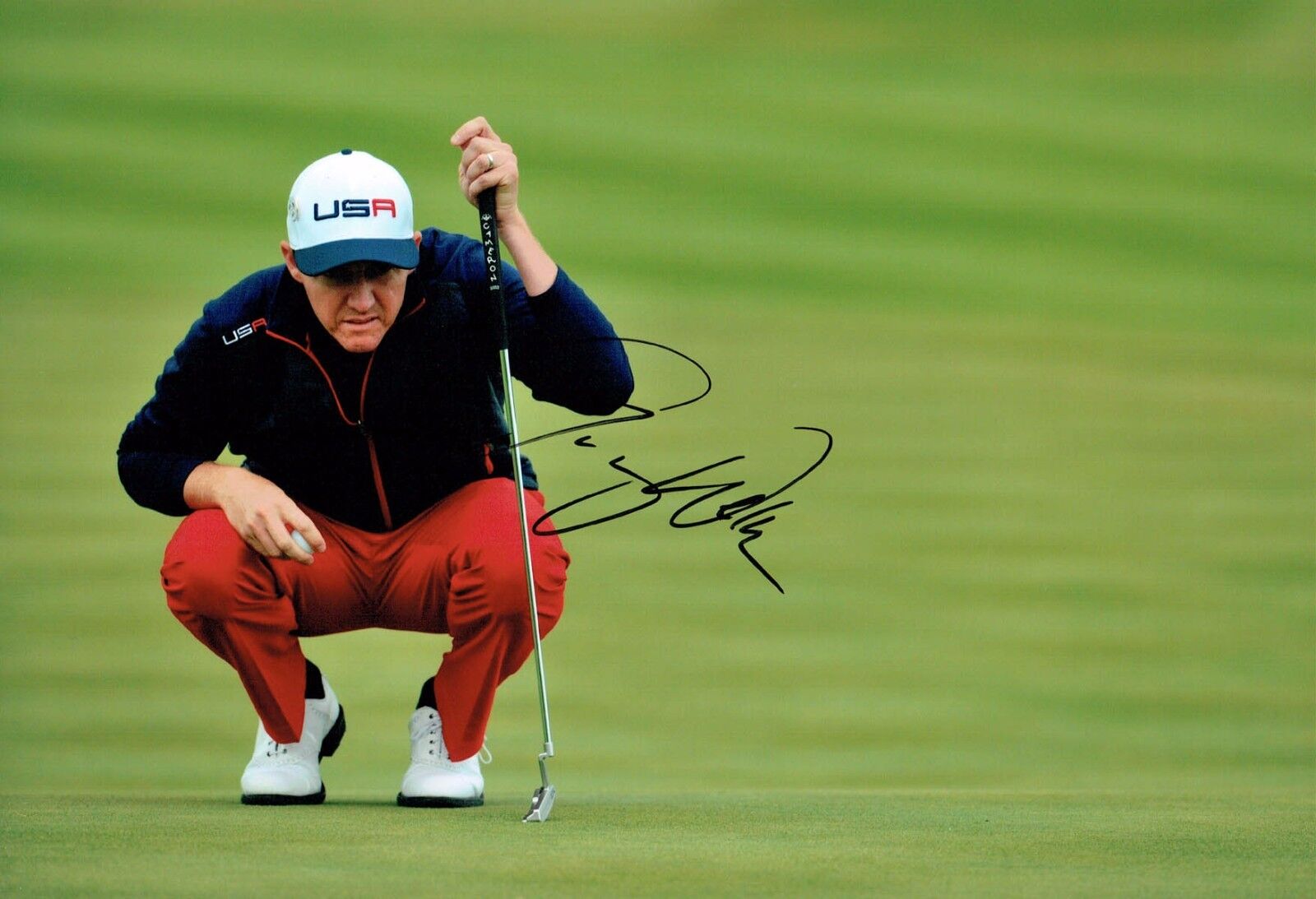 Jimmy WALKER SIGNED AUTOGRAPH Golf 12x8 Photo Poster painting 2 AFTAL COA Ryder Cup Team USA